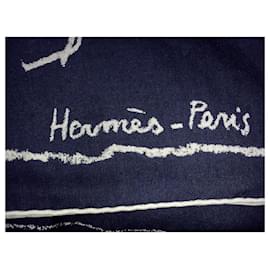 Hermès-Pirueta al galope-Azul marino