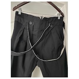 Balenciaga-Pants, leggings-Black