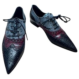 Gucci Gia lace-up shoes python leather 35.5 Multiple colors