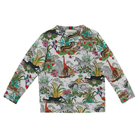 Gucci-Camisa de manga comprida Gucci Kids Savanna-Multicor