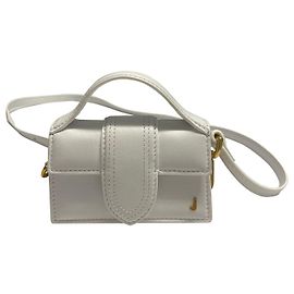 Jacquemus Le Petit Borsa Mini Bambino in Pelle Bianca Bianco