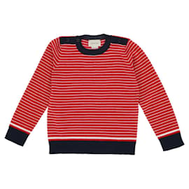 Gucci-Gucci Kinder gestreifter Pullover-Rot