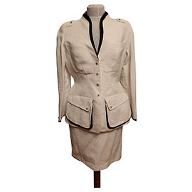 Traje raro de Thierry Mugler Blanco