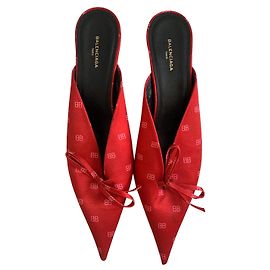 Balenciaga Mules Blanc Rouge