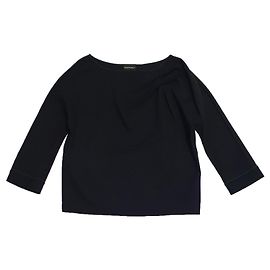 Emporio Armani Jersey Blouse Navy Blue Navy blue