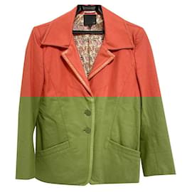Fendi-[Used] FENDI Jacket Long Sleeve / Shoulder Pads / Spring / Autumn Orange-Orange