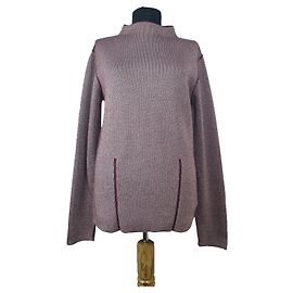 Pull Dagmar Violet à Fibres Métalliques Violet