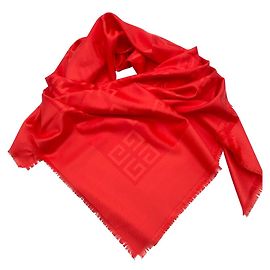Givenchy Châle monogramme rouge Rouge