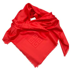 Givenchy Scialle monogramma rosso Rosso