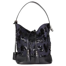 NN silk handbag14 Louis Vuitton spotlight Navy blue