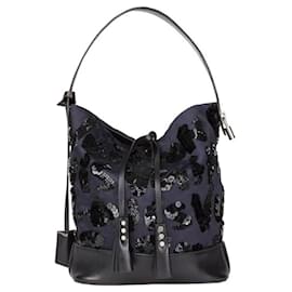 Louis Vuitton-NN silk handbag14 Louis Vuitton spotlight-Navy blue