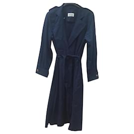 Gabardina de algodón azul Herno Azul oscuro