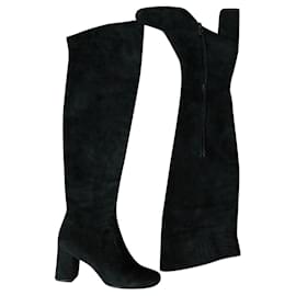 Saint Laurent-SAN LORENZO (YSL) Criaturas 70 Botas de muslo-Negro