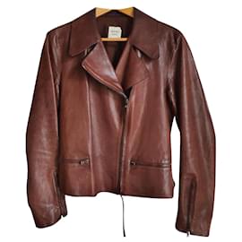 Hermès-Biker jackets-Cognac