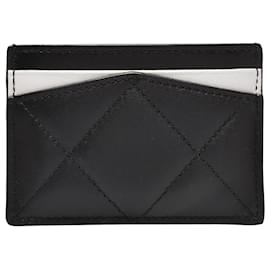 Alexander Mcqueen-Card Holder in Black Leather calf leather-Black