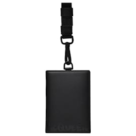 Alexander Mcqueen-Card Case in Black Polyester-Black