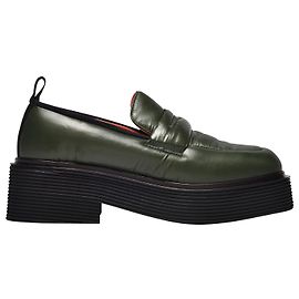 Marni Mocassin en Nylon en Vert Vert