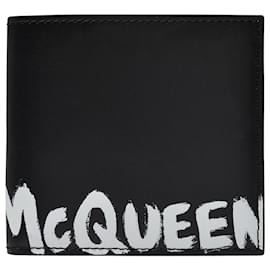 Alexander Mcqueen-8Cc Billfold in Black Leather-Black