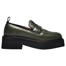 Marni Mocassin en Nylon en Vert Vert
