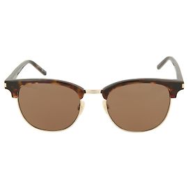 Saint Laurent Clubmaster Acetate Sunglasses Brown