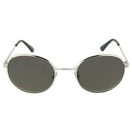 Saint Laurent Round/Oval Sunglasses Silvery Metallic