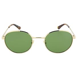 Occhiali da sole rotondi/ovali Saint Laurent D'oro Metallico