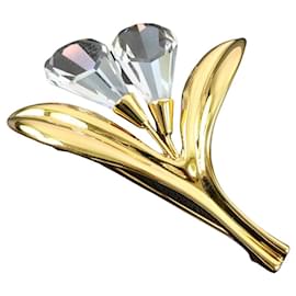Swarovski-Broche Swarovski-Doré