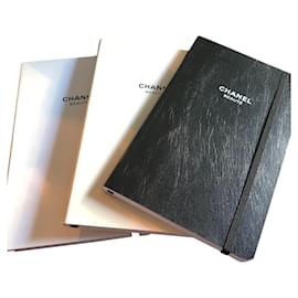Chanel-3 cadernos chanel-Preto
