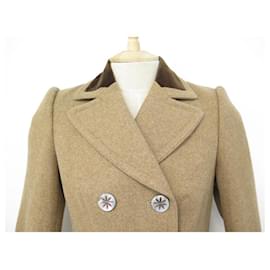 Ralph Lauren-NEYF JACKET RALPH LAUREN M 8 US 38 FR EN WOOL BROWN WOOL JACKET VEST NEW-Brown