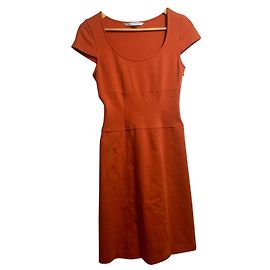 Diane Von Furstenberg Robe Domino vintage DvF Orange