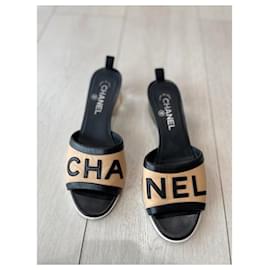 Chanel-Chanel mulas-Beige