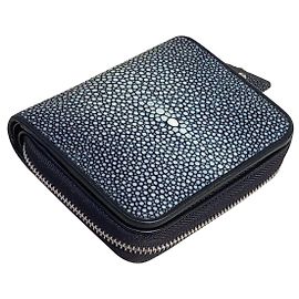 Autre Marque Black stingray zip wallet Black