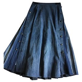 Christian Dior Saia longa dior Azul marinho