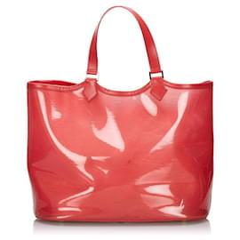 Louis Vuitton-Translucent Red Epi Plage Lagoon Bay MM Clear Tote Bag-Other