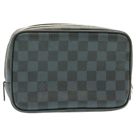 LOUIS VUITTON Damier Cobalt Trousse Toilette PM Pochette N47523 Auth LV 25025 Autre