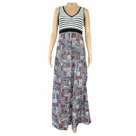Marc Cain Vestidos Negro Blanco Azul