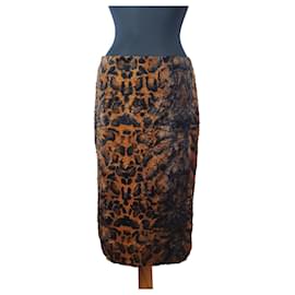 Gonna Alberto Biani Leopardata Multicolore Stampa leopardo
