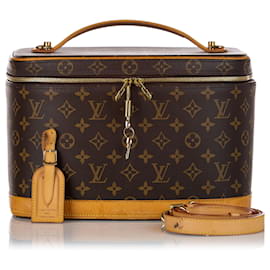 Louis Vuitton-Louis Vuitton Brown Monogram Nice Vanity Case-Brown