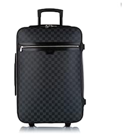 Louis Vuitton-Louis Vuitton Black Damier Graphite Pegase 55-Black,Grey
