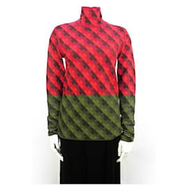 Fendi-[Used] FENDI Wool Red Turtle Neck-Black,Red