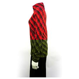 Fendi-[Used] FENDI Wool Red Turtle Neck-Black,Red