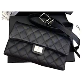 Chanel-New chanel pouch / banana-Black,Silvery