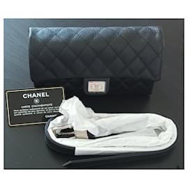 Chanel-New chanel pouch / banana-Black,Silvery