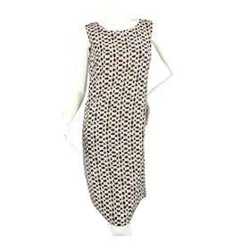 Fendi-[Occasion] FENDI Vintage Motif Géométrique Sans Manches Vintage Dames Robe-Multicolore