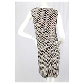 Fendi-[Occasion] FENDI Vintage Motif Géométrique Sans Manches Vintage Dames Robe-Multicolore