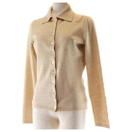 Fendi-[Used] FENDI Beige Cotton Women's Sweater-Beige