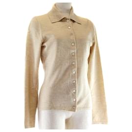 Fendi-[Used] FENDI Beige Cotton Women's Sweater-Beige
