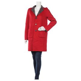 Blonde No.8 Red and Grey Tartan Wool Coat Red Multiple colors Grey