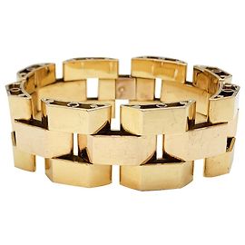 inconnue Bracciale Tank in oro rosa e giallo, lungo 190 mm. Altro