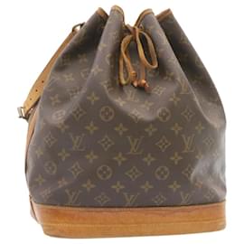 Louis Vuitton-LOUIS VUITTON Monogram Noe Shoulder Bag M42224 LV Auth 25284-Brown